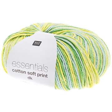 Rico Essentials Cotton soft print DK, grün-gelb