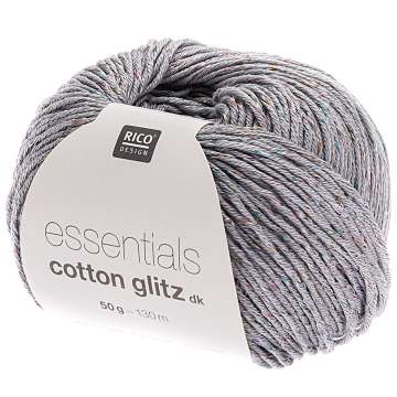 Rico Essentials Cotton Glitz Dk, silbergrau