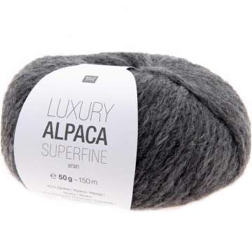 Rico Luxury Alpaca Superfine Aran, mittelgrau