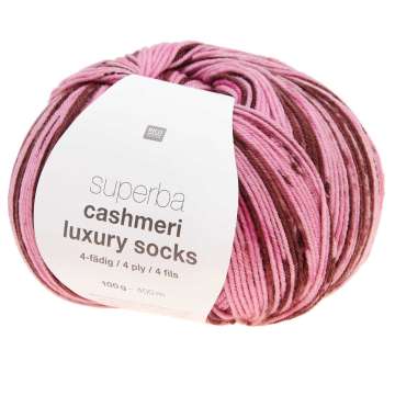 Rico Superba Cashmeri Luxury Socks 4-fädig rosa