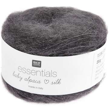 Rico Essentials Baby Alpaca Loves Silk grau