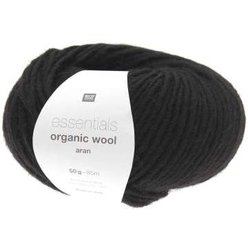 Rico Essentials Organic Wool aran schwarz