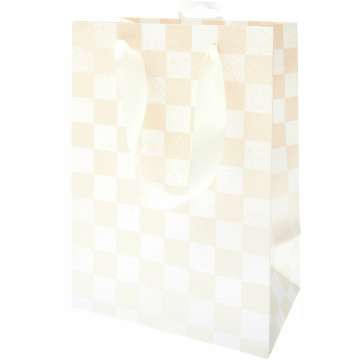 Rico Geschenktüte Pixel Schachbrett, M, FSC MIX