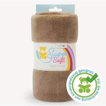 Kullaloo Plüschstoff Snugly, taupe
