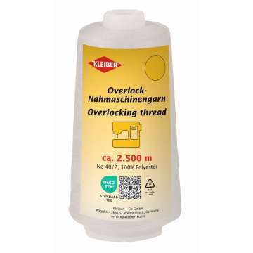 Kleiber Overlock-Nähmaschinengarn, weiss