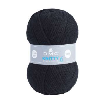DMC Wolle Knitty 6 schwarz