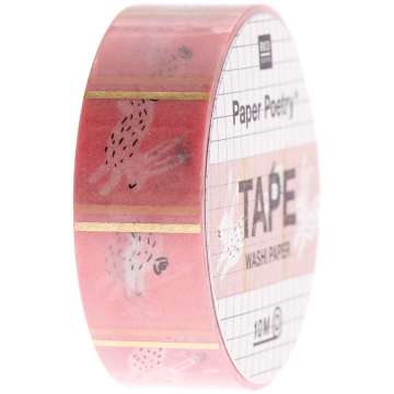 Rico Washi Tape Bunny Hop, rosa