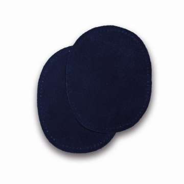 Edelweiss Flickstoff Echtleder oval, dunkelblau