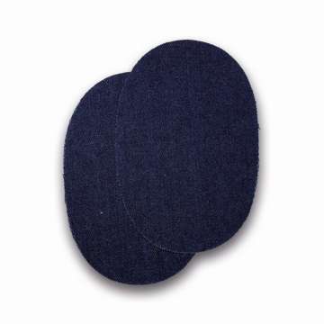 Edelweiss Flickstoff Jeans oval, dunkelblau melliert