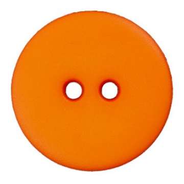 Union Knopf Polyesterknopf, orange